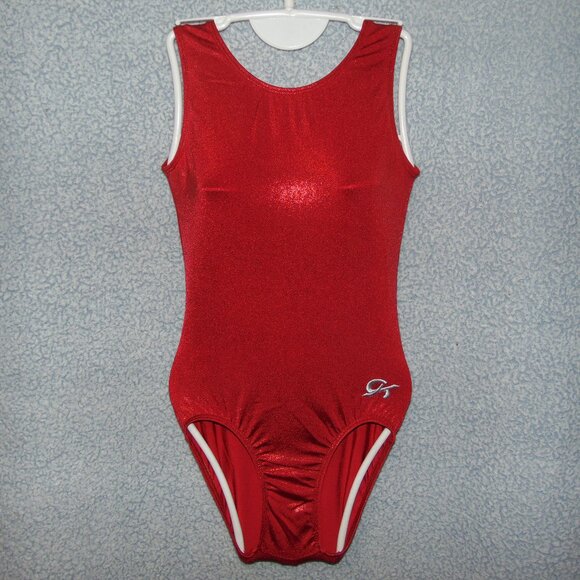 GK Red Mystique Leotard AS - Picture 1 of 7